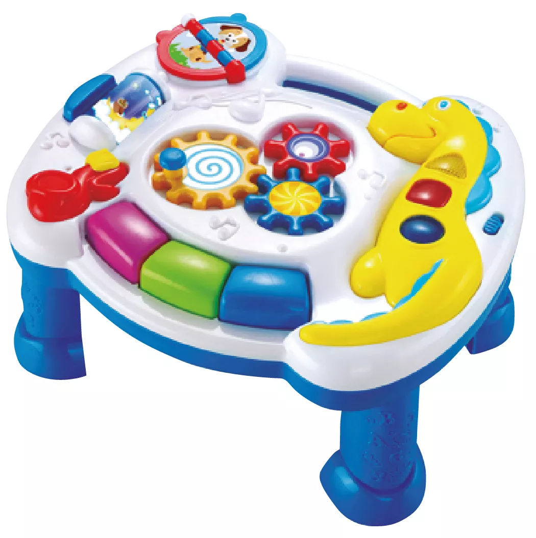MESA MUSICAL CON ACTIVIDADES CON LUZ Y SONIDO EN CAJA 3628