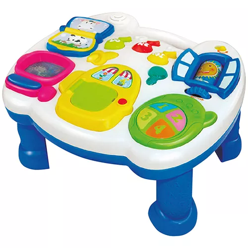 MESA MUSICAL CON ACTIVIDADES CON LUZ Y SONIDO EN CAJA 3629