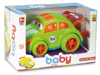 AUTO ANTIGUO BEBE EN CAJA