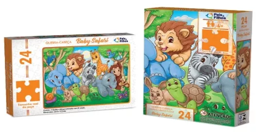 ROMPECABEZA 24 PCS - BABY SAFARI - UNICA