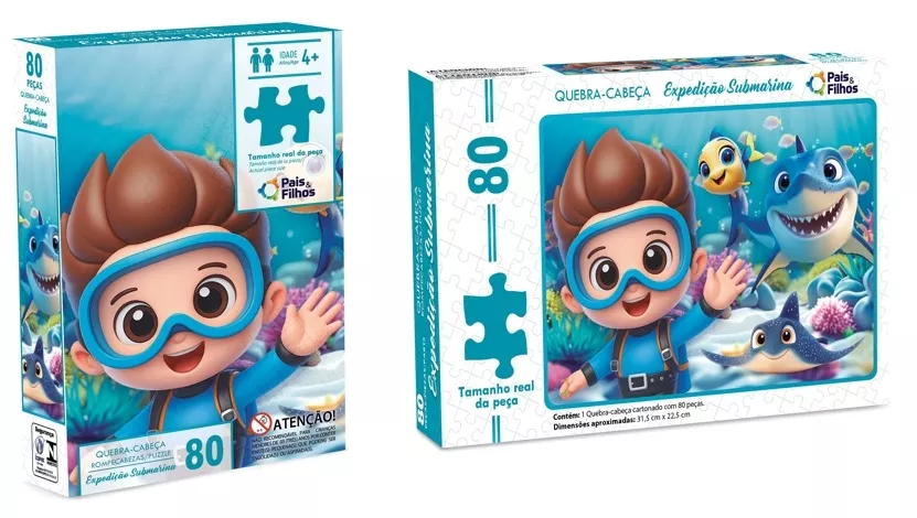 ROMPECABEZAS 80 PIEZAS - EXPEDICIÓN SUBMARINA