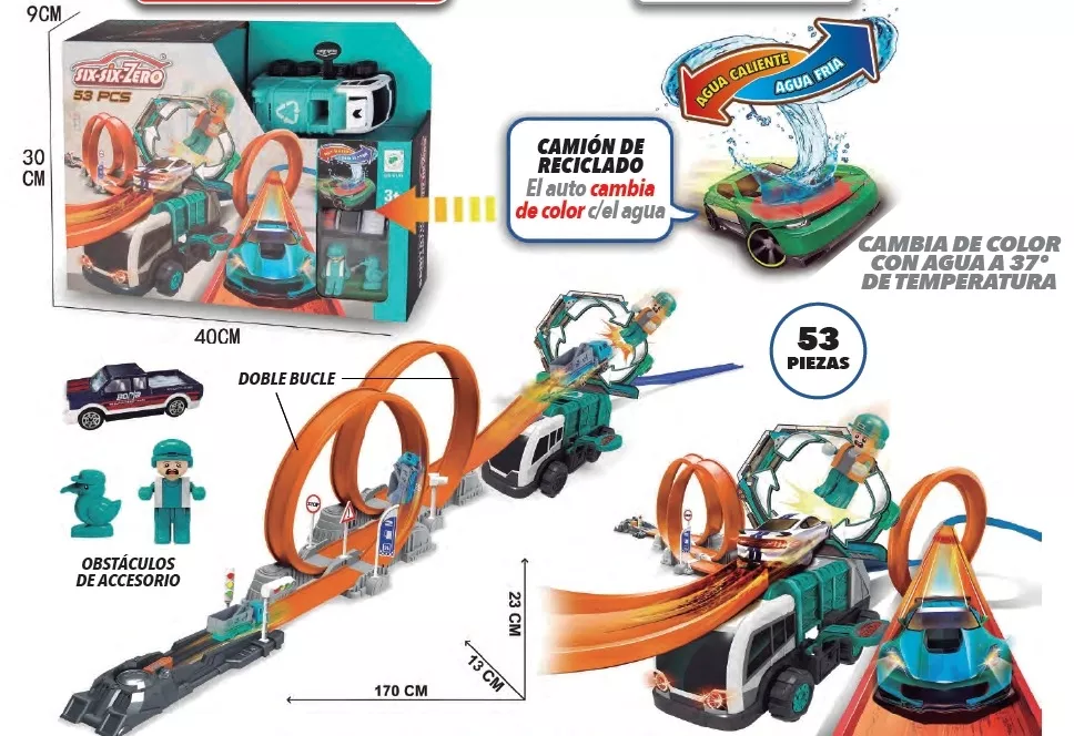 CAMION LANZADOR BLANCO DOBLE  LOOP