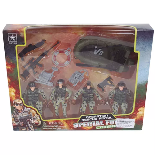 SET CON 4 MILITARES